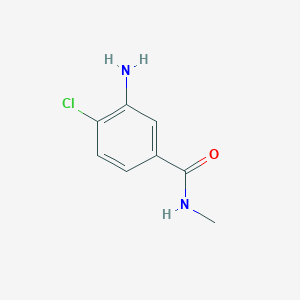 molecular formula C8H9ClN2O B1283894 3-氨基-4-氯-N-甲基苯甲酰胺 CAS No. 51920-00-4