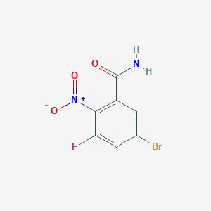 5-Bromo-3-fluoro-2-nitrobenzamide