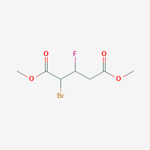 Dimethyl 2-bromo-3-fluoropentanedioate