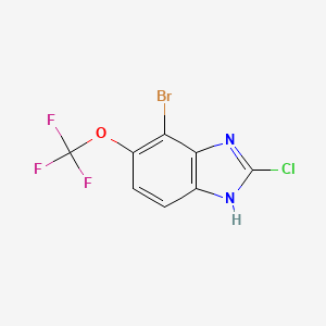 4-Bromo-2-chloro-5-(trifluoromethoxy)-1H-1,3-benzimidazole