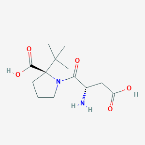 (2R)-1-[(2S)-2-amino-3-carboxypropanoyl]-2-tert-butylpyrrolidine-2-carboxylic acid