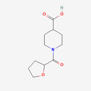 molecular formula C11H17NO4 B1283901 1-(四氢呋喃-2-基羰基)哌啶-4-羧酸 CAS No. 926214-32-6