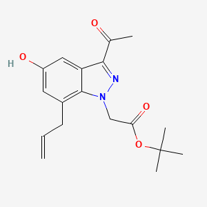 tert-Butyl 2-(3-acetyl-7-allyl-5-hydroxy-1H-indazol-1-yl)acetate