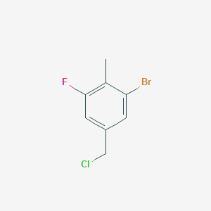 1-Bromo-5-(chloromethyl)-3-fluoro-2-methylbenzene