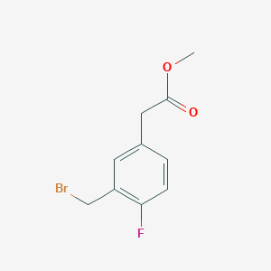 Methyl 3-(bromomethyl)-4-fluorophenylacetate