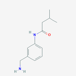 molecular formula C12H18N2O B1283902 N-[3-(氨甲基)苯基]-3-甲基丁酰胺 CAS No. 918810-73-8