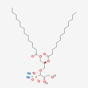 disodium;[(2R)-3-[(2S)-2,3-dihydroxy-1-phosphonatopropoxy]-2-tetradecanoyloxypropyl] tetradecanoate