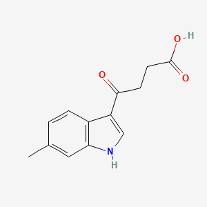 molecular formula C13H13NO3 B12839056 4-(6-methyl-1H-indol-3-yl)-4-oxobutanoic acid 