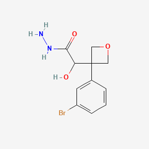 2-(3-(3-Bromophenyl)oxetan-3-yl)-2-hydroxyacetohydrazide