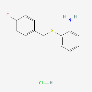 {2-[(4-Fluorobenzyl)thio]phenyl}amine hydrochloride