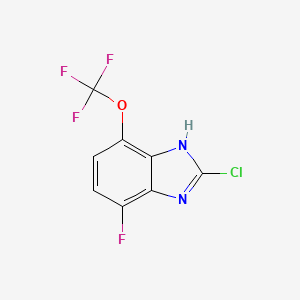 2-Chloro-4-fluoro-7-(trifluoromethoxy)-1H-1,3-benzimidazole