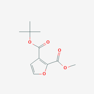 molecular formula C11H14O5 B12839206 3-tert-Butyl 2-methyl furan-2,3-dicarboxylate 