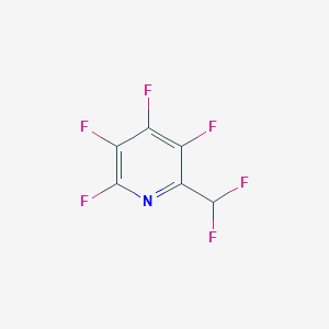 molecular formula C6HF6N B12839215 2-(Difluoromethyl)-3,4,5,6-tetrafluoropyridine 