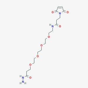 3-(2,5-Dioxo-2,5-dihydro-1H-pyrrol-1-yl)-N-(15-hydrazinyl-15-oxo-3,6,9,12-tetraoxapentadecyl)propanamide