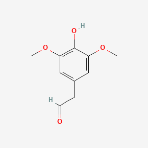 molecular formula C10H12O4 B12839271 2-(4-Hydroxy-3,5-dimethoxyphenyl)acetaldehyde 