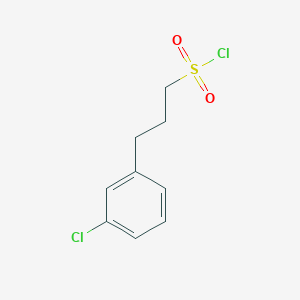 molecular formula C9H10Cl2O2S B12839277 3-(3-Chlorophenyl)propane-1-sulfonyl chloride 