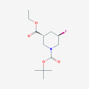 Rel-1-(tert-butyl) 3-ethyl (3R,5R)-5-fluoropiperidine-1,3-dicarboxylate