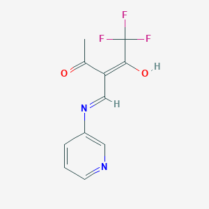 1,1,1-Trifluoro-3-[(3-pyridylamino)methylidene]pentane-2,4-dione