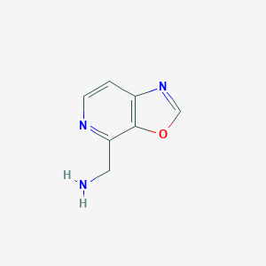 molecular formula C7H7N3O B12839399 Oxazolo[5,4-c]pyridine-4-methanamine 