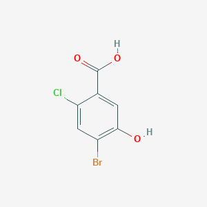 4-Bromo-2-chloro-5-hydroxybenzoic acid