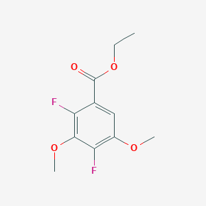 molecular formula C11H12F2O4 B12839442 Ethyl 2,4-difluoro-3,5-dimethoxybenzoate 