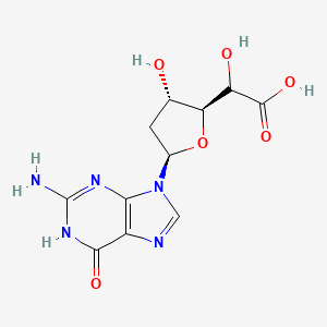 molecular formula C11H13N5O6 B12839478 2'-Deoxyguanosine-5'-carboxylic acid 