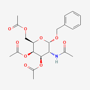 molecular formula C21H27NO9 B1283948 Benzyl 2-acetamido-3,4,6-tri-O-acetyl-2-deoxy-a-D-galactopyranoside 