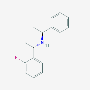 (S)-1-(2-Fluorophenyl)-N-((S)-1-phenylethyl)ethan-1-amine