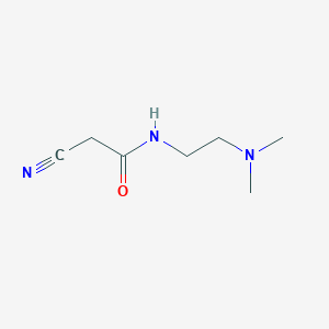 molecular formula C7H13N3O B1283950 2-氰基-N-[2-(二甲基氨基)乙基]乙酰胺 CAS No. 15029-55-7