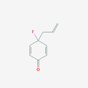 molecular formula C9H9FO B12839533 4-Allyl-4-fluorocyclohexa-2,5-dien-1-one 