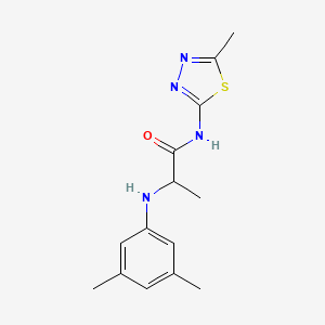 2-(3,5-Dimethyl-phenylamino)-N-(5-methyl-[1,3,4]thiadiazol-2-yl)-propionamide