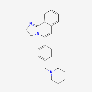 molecular formula C23H25N3 B12839548 SDZ-62-434 free 