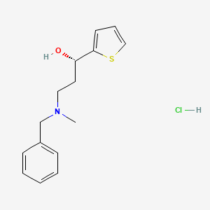 molecular formula C15H20ClNOS B12839550 (S)-3-(Benzyl(methyl)amino)-1-(thiophen-2-yl)propan-1-ol hydrochloride 