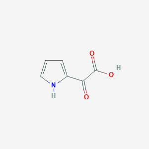 molecular formula C6H5NO3 B12839606 2-oxo-2-(1H-pyrrol-2-yl)acetic acid 