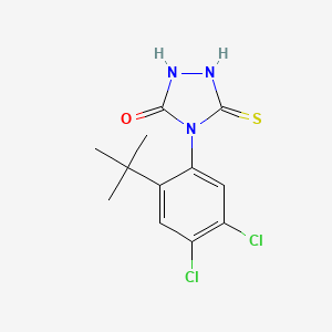 4-(2-(tert-Butyl)-4,5-dichlorophenyl)-5-thioxo-1,2,4-triazolidin-3-one