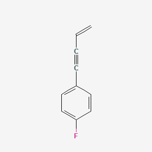 molecular formula C10H7F B12839632 1-But-3-en-1-ynyl-4-fluoro-benzene CAS No. 214552-85-9