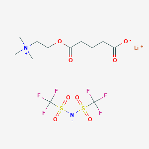 Lithium;bis(trifluoromethylsulfonyl)azanide;5-oxo-5-[2-(trimethylazaniumyl)ethoxy]pentanoate