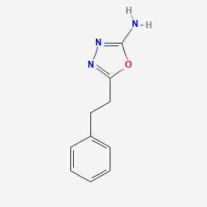 molecular formula C10H11N3O B1283965 5-(2-Phenylethyl)-1,3,4-oxadiazol-2-amine CAS No. 1617-93-2