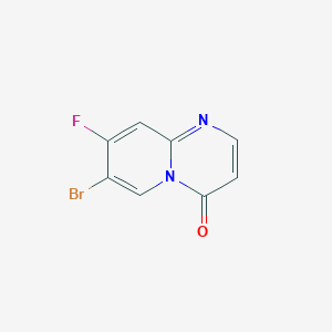 molecular formula C8H4BrFN2O B12839650 7-Bromo-8-fluoro-4H-pyrido[1,2-a]pyrimidin-4-one 