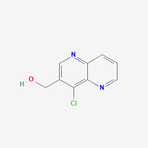 molecular formula C9H7ClN2O B12839683 (4-Chloro-1,5-naphthyridin-3-yl)methanol 