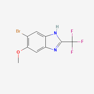 5-Bromo-6-methoxy-2-(trifluoromethyl)benzimidazole