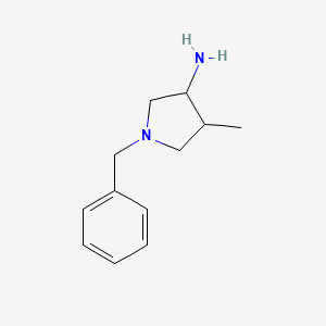 molecular formula C12H18N2 B1283971 1-Benzyl-4-methylpyrrolidin-3-amine CAS No. 74880-20-9