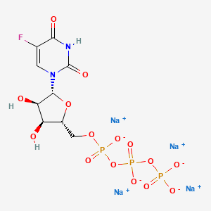 Sodium ((2R,3S,4R,5R)-5-(5-fluoro-2,4-dioxo-3,4-dihydropyrimidin-1(2H)-yl)-3,4-dihydroxytetrahydrofuran-2-yl)methyl triphosphate