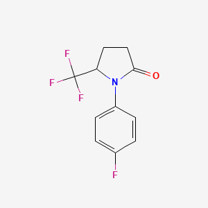 1-(4-Fluorophenyl)-5-(trifluoromethyl)pyrrolidin-2-one