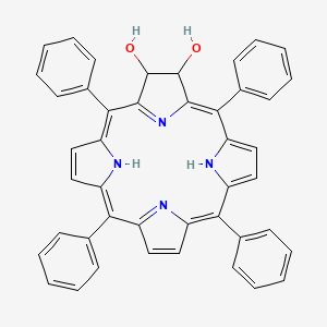 molecular formula C44H32N4O2 B12839763 7,8-Dihydro-5,10,15,20-tetraphenyl-21H,23H-porphine-7,8-diol 