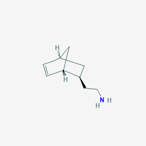 molecular formula C9H15N B12839765 2-[(1R,2S,4R)-Rel-2-bicyclo[2.2.1]hept-5-enyl]ethanamine 