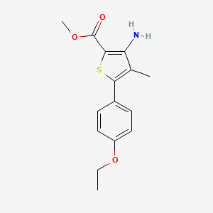 Methyl 3-amino-4-methyl-5-(4-ethoxyphenyl)thiophene-2-carboxylate