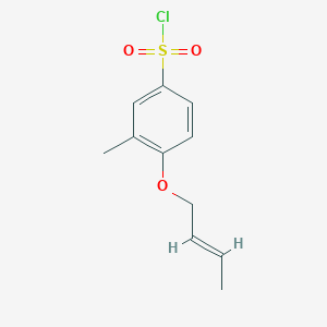 4-(But-2-en-1-yloxy)-3-methylbenzenesulfonyl chloride