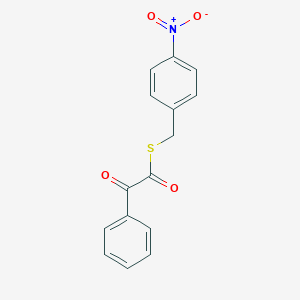 molecular formula C15H11NO4S B12839824 S-(4-nitrobenzyl) 2-oxo-2-phenylethanethioate 