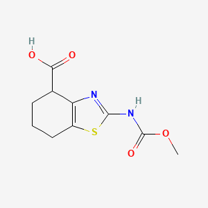 2-[(Methoxycarbonyl)amino]-4,5,6,7-tetrahydro-1,3-benzothiazole-4-carboxylic acid